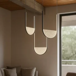 Lampadari Moderni-Ondaluce Lotus 3r nero lampadario moderno vetro nero led