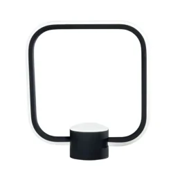 Abat Jour-Ondaluce Lt alfa nero lampada da comodino design moderna
