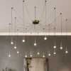Lampadari Moderni-Ideal Lux Lucciola lampadario led moderno sp16 16w ottone