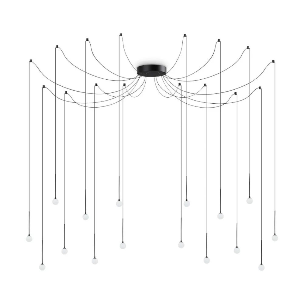 Lampadari Moderni-Ideal Lux Lucciola lampadario led moderno sp16 16w ottone