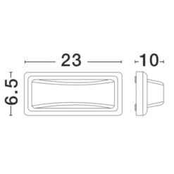 Segnapasso Led-Selezionato da Mazzolaluce Luce segnapasso da esterno antracite led 6w 3000k 4000k