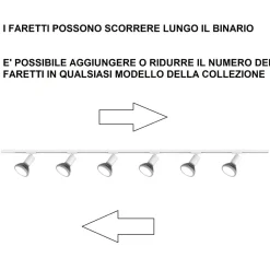 Illuminazione A Binario-Selezionato da Mazzolaluce Luci a binario 300cm con spot e27 orientabile