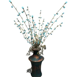 Lampade Da Tavolo-Selezionato da Mazzolaluce Lume lampada da tavolo mechini firenze ferro battuto gocce di murano celeste
