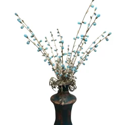 Lampade Da Tavolo-Selezionato da Mazzolaluce Lume lampada da tavolo mechini firenze ferro battuto gocce di murano celeste