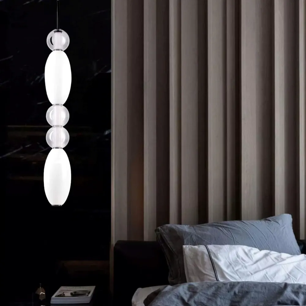 Lampade A Sospensione-Ideal Lux Lumiere-3 sp lampada a sospensione di vetro led 39w 3000k per salotto