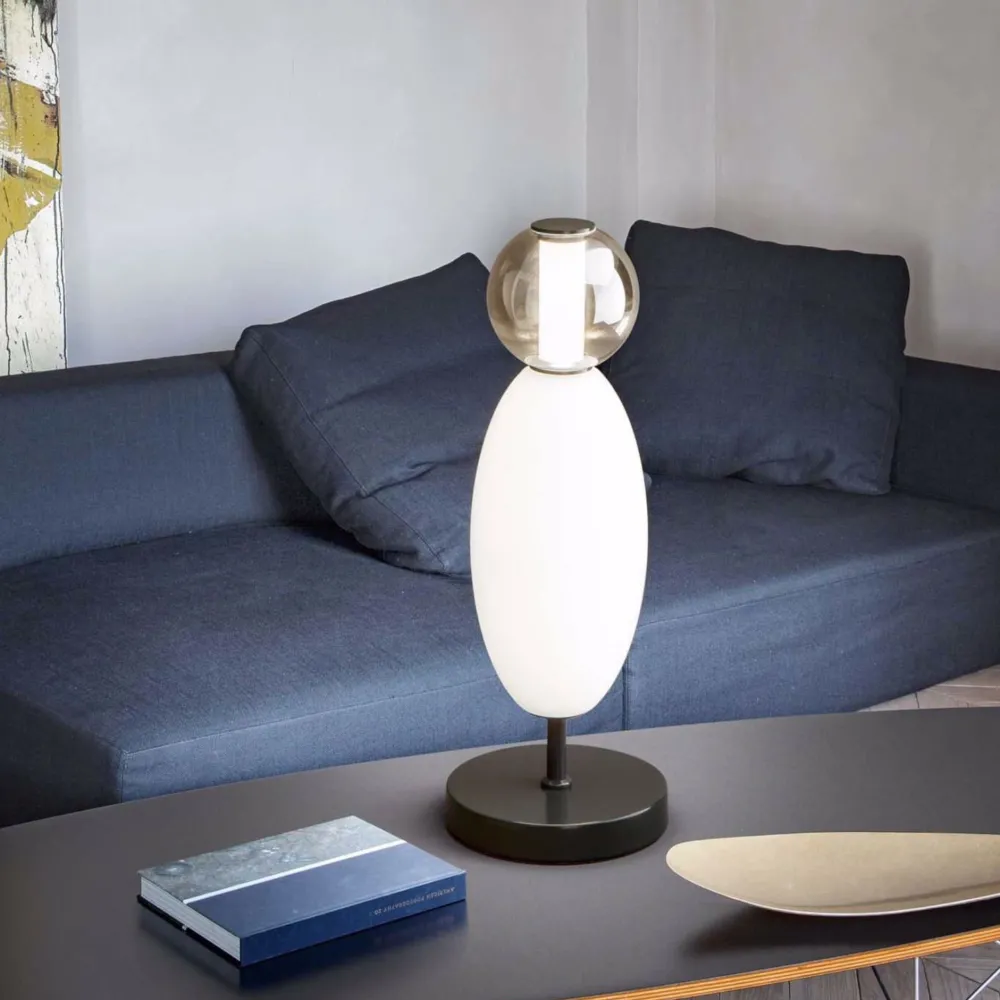 Lampade Da Tavolo-Ideal Lux Lumiere tl lampada da tavolo per soggiorno led 18w 3000k touch dimmer