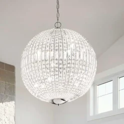 Lampadari Moderni-Ideal Lux Luxor sp8 lampadario di cristallo sfera contemporaneo elegante
