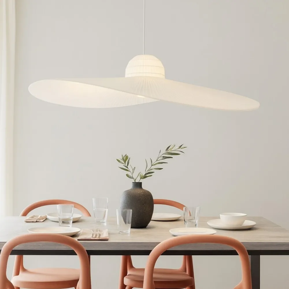 Lampadari Moderni-Ideal Lux Madame sp1 lampadario cappello avorio