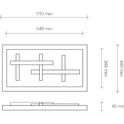 Faretti Da Incasso-Sforzin Illuminazione Magnesia faretto di gesso sforzin 30w 3000k incasso controsoffitto soggiorno