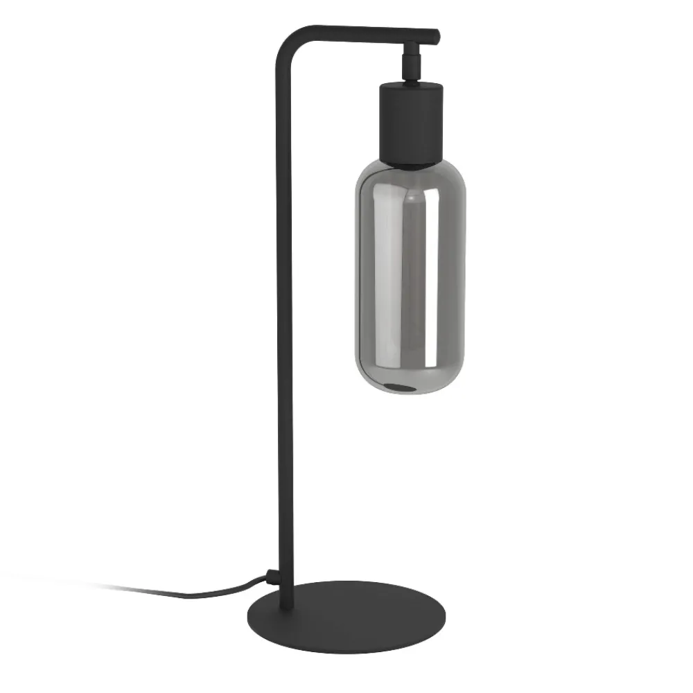 Lampade Da Tavolo-Eglo Maione lampada da tavolo moderna con paralume in vetro