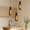 Lampadari Cucina-Eglo Maione lampadario per cucina nero design moderno
