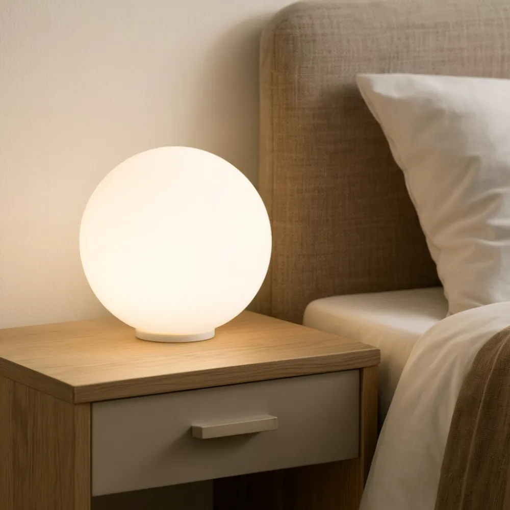 Abat Jour-Ideal Lux Mapa bianco tl1 d20 abat-jour moderna per camera da letto