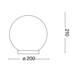 Abat Jour-Ideal Lux Mapa bianco tl1 d20 abat-jour moderna per camera da letto