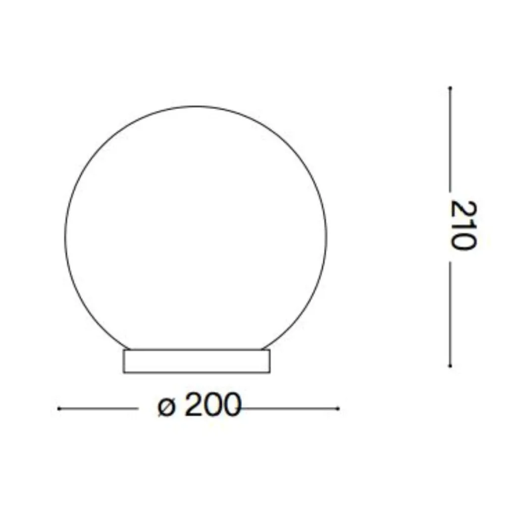 Abat Jour-Ideal Lux Mapa bianco tl1 d20 abat-jour moderna per camera da letto