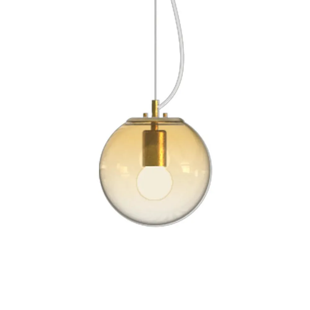 Lampade A Sospensione-Ideal Lux Mapa clear sp1 d20 lampada a sospensione vero ambra