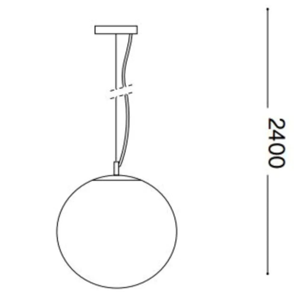 Lampadario Camera Da Letto-Ideal Lux Mapa fade sp1 d40 lampadario boccia di per camera da letto