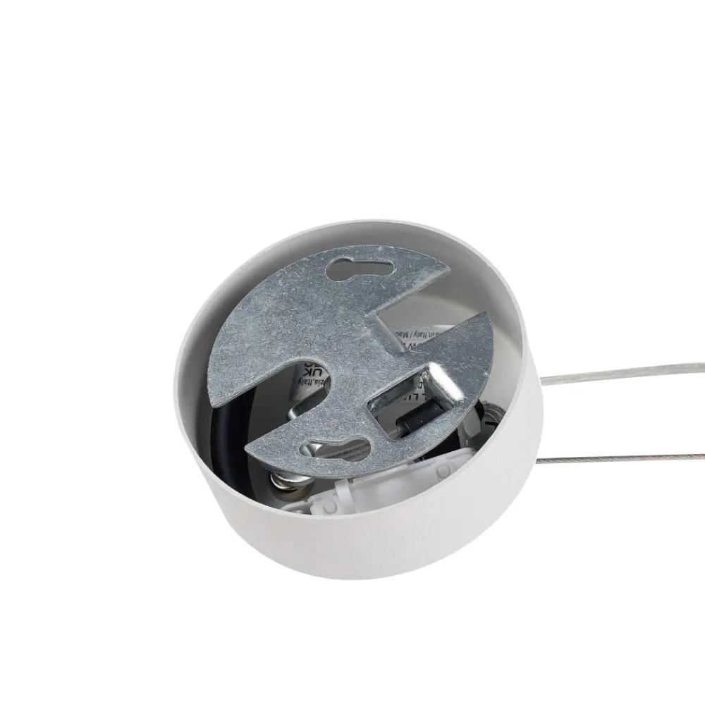 Lampade A Sospensione-Ideal Lux Mapa sp1 d10 lampada a sospensione sfera bianca