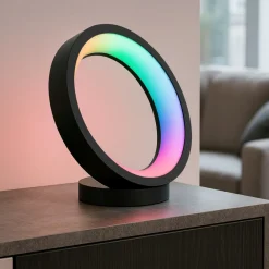 Lampade Da Tavolo-Eglo Marghera z lampada da tavolo design minimal led rgb 2700k a 6500k