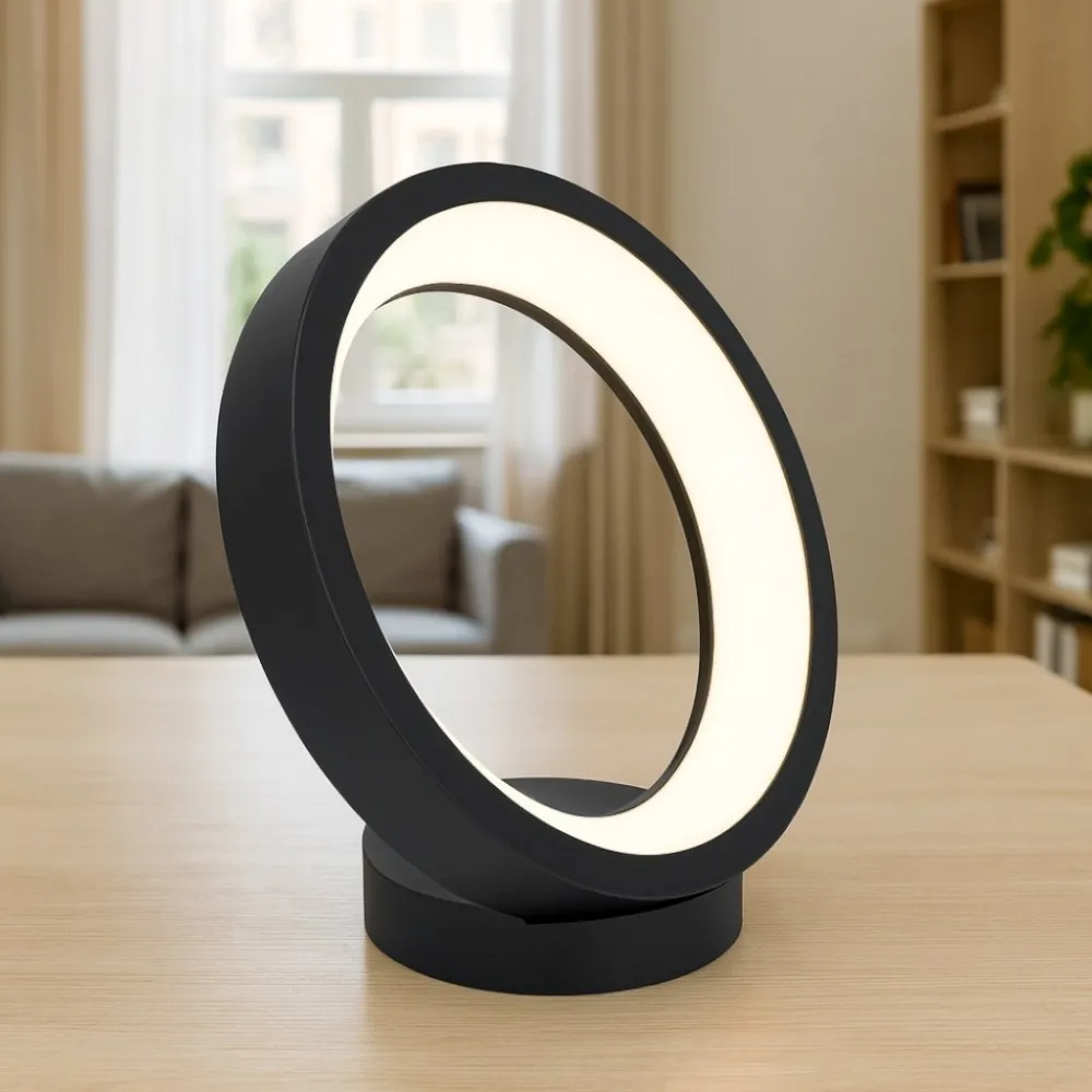 Lampade Da Tavolo-Eglo Marghera z lampada da tavolo design minimal led rgb 2700k a 6500k