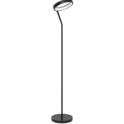 Lampade Da Terra-Eglo Marghera z piantana nera led rgb 2700k a 6500k gestione da remoto