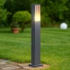 Lampioni Da Giardino-Ideal Lux Marte pt1 lampione paletto da esterno ip44 antracite