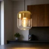 Lampade A Sospensione-Eglo Maryvilla lampada a sospensione per isola cucina design minimal