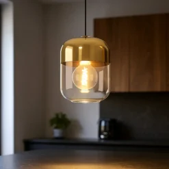 Lampade A Sospensione-Eglo Maryvilla lampada a sospensione per isola cucina design minimal