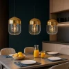 Lampadari Cucina-Eglo Maryvilla lampadario da cucina moderna in vetro