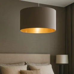 Lampadario Camera Da Letto-Eglo Maserlo lampada a sospensione per cucina con paralume rotondo