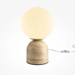 Abat Jour-Maytoni Mayoni tavo lampada da comodino abat jour base cemento diffusore vetro