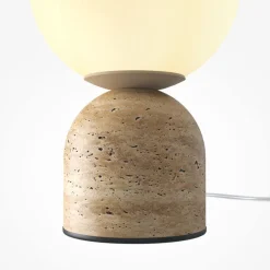 Abat Jour-Maytoni Mayoni tavo lampada da comodino abat jour base cemento diffusore vetro