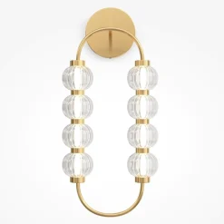 Applique Da Parete-Maytoni amulet applique da parete led 16w 3000k ovale colore oro