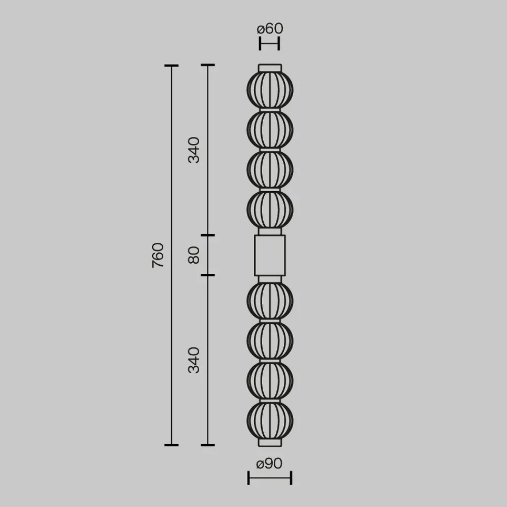 Applique Da Parete-Maytoni amulet applique da parete led 19w 3000k design moderno