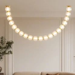 Lampadari Moderni-Maytoni amulet lampadario led 36w 3000k con sfere moderno