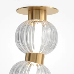Lampadari Moderni-Maytoni amulet lampadario led 36w 3000k con sfere moderno