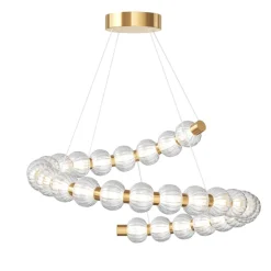 Lampadari Moderni-Maytoni amulet lampadario moderno led 40w 3000k sfere in vetro