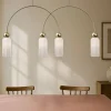 Lampadari Moderni-Maytoni antic lampadario moderno per soggiorno paralumi in vetro