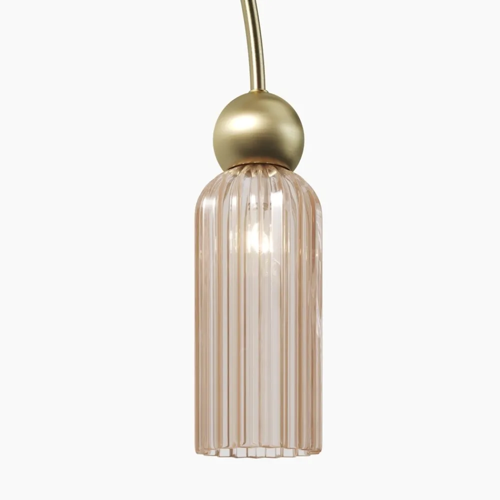 Lampadari Moderni-Maytoni antic lampadario per soggiorno moderno 4 luci paralumi in vetro