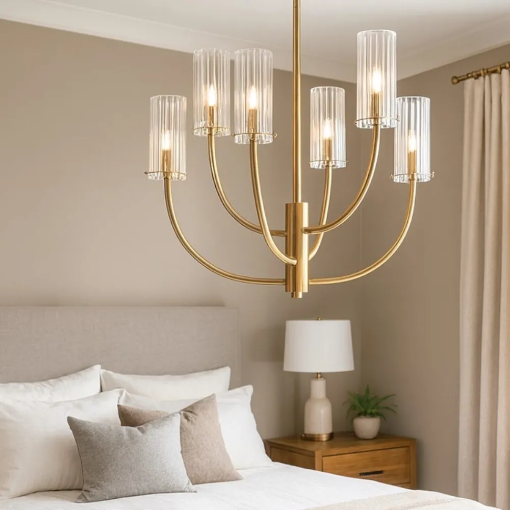 Lampadario Camera Da Letto-Maytoni arco lampadario per camera da letto 6 luci