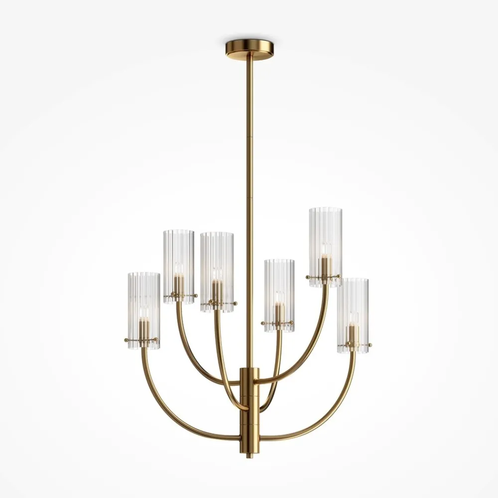 Lampadario Camera Da Letto-Maytoni arco lampadario per camera da letto 6 luci