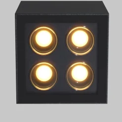 Faretti Da Esterno-Maytoni ares faretto da esterno cubico nero led 3000k ip54