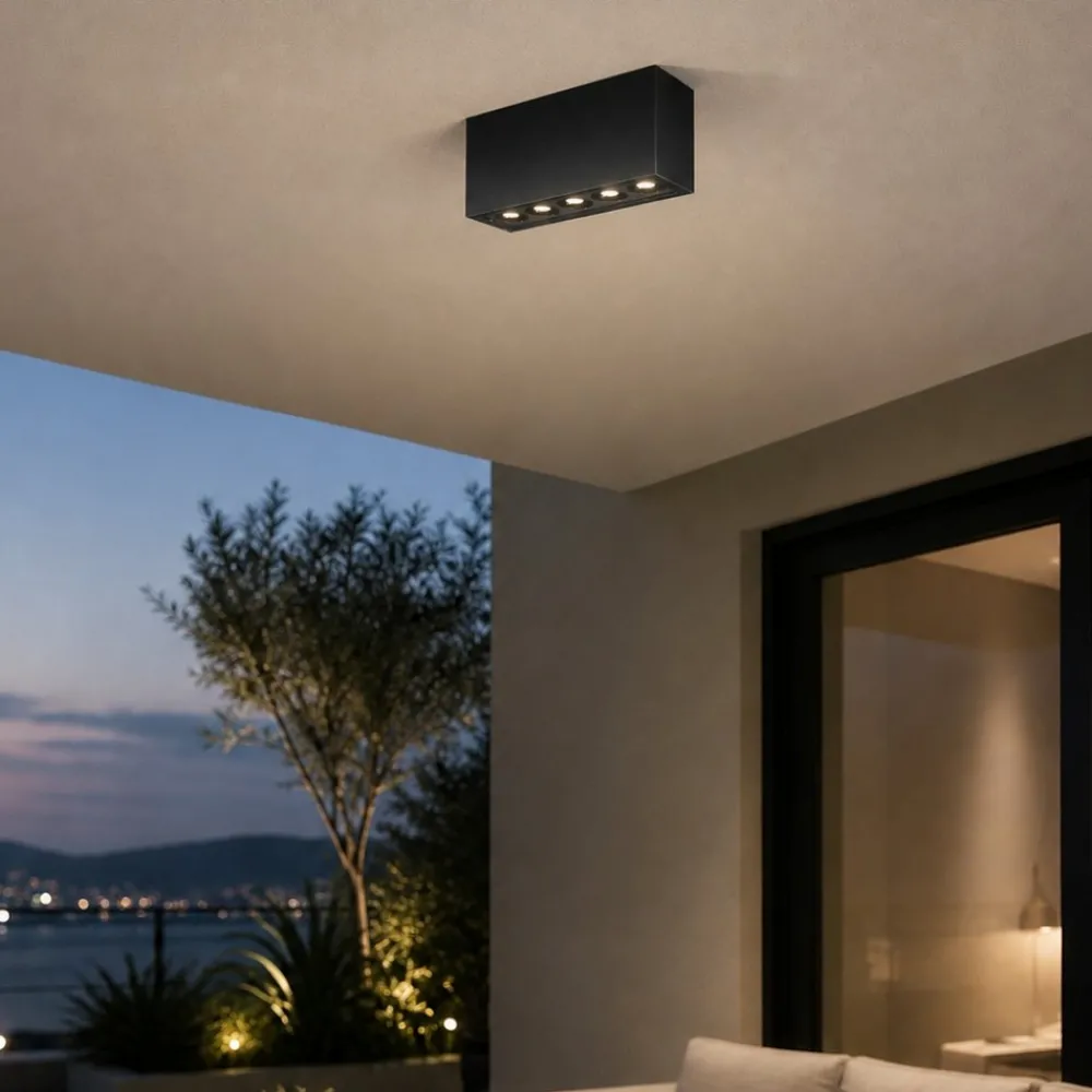 Plafoniere Da Esterno-Maytoni ares plafoniera da esterno rettangolare led 3000k ip54