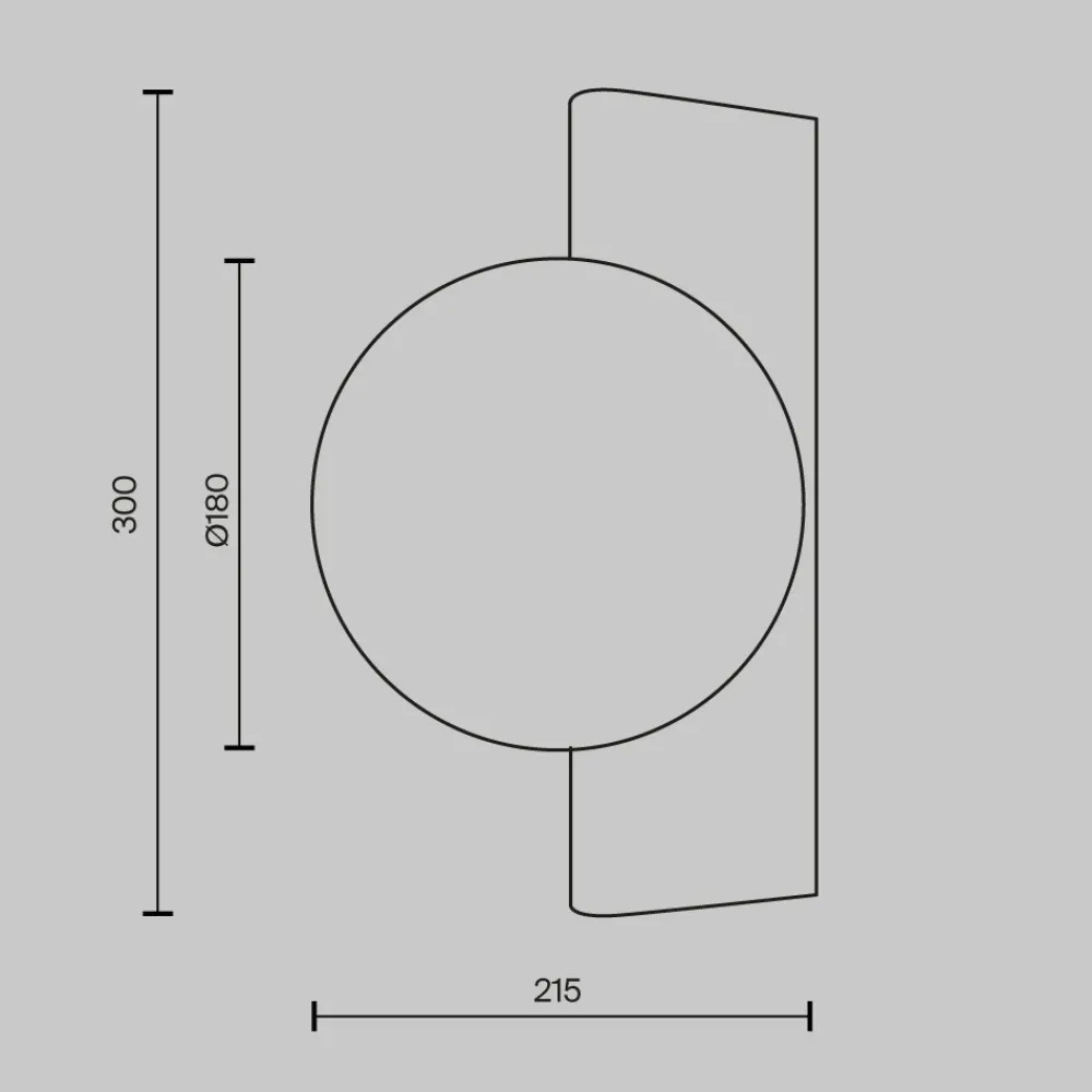 Applique Camera Da Letto-Maytoni avant-garde applique oro sfera di vetro per comodino camera da letto