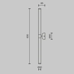 Applique Da Parete-Maytoni axis applique da parete cilindrico minimal led 3000k