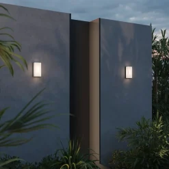 Applique Da Esterno-Maytoni badd applique da esterno led 3000k ip54 rettangolare