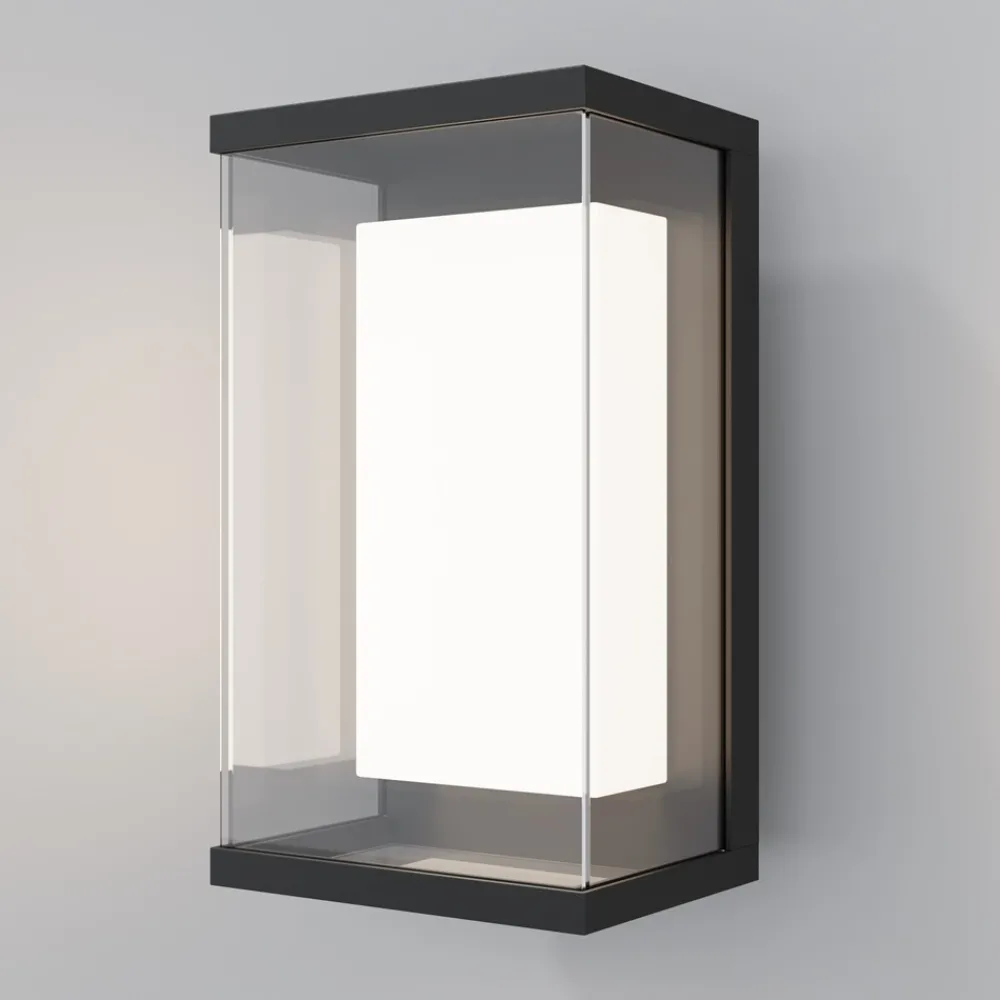 Applique Da Esterno-Maytoni baker street applique da esterno led 3000k ip65 rettangolare