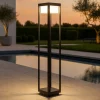 Lampioni Da Giardino-Maytoni baker street lampione da giardino rettangolare led 3000k ip65