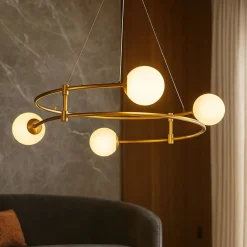 Lampadari Moderni-Maytoni balance lampadario per tavolo da cucina 4 luci