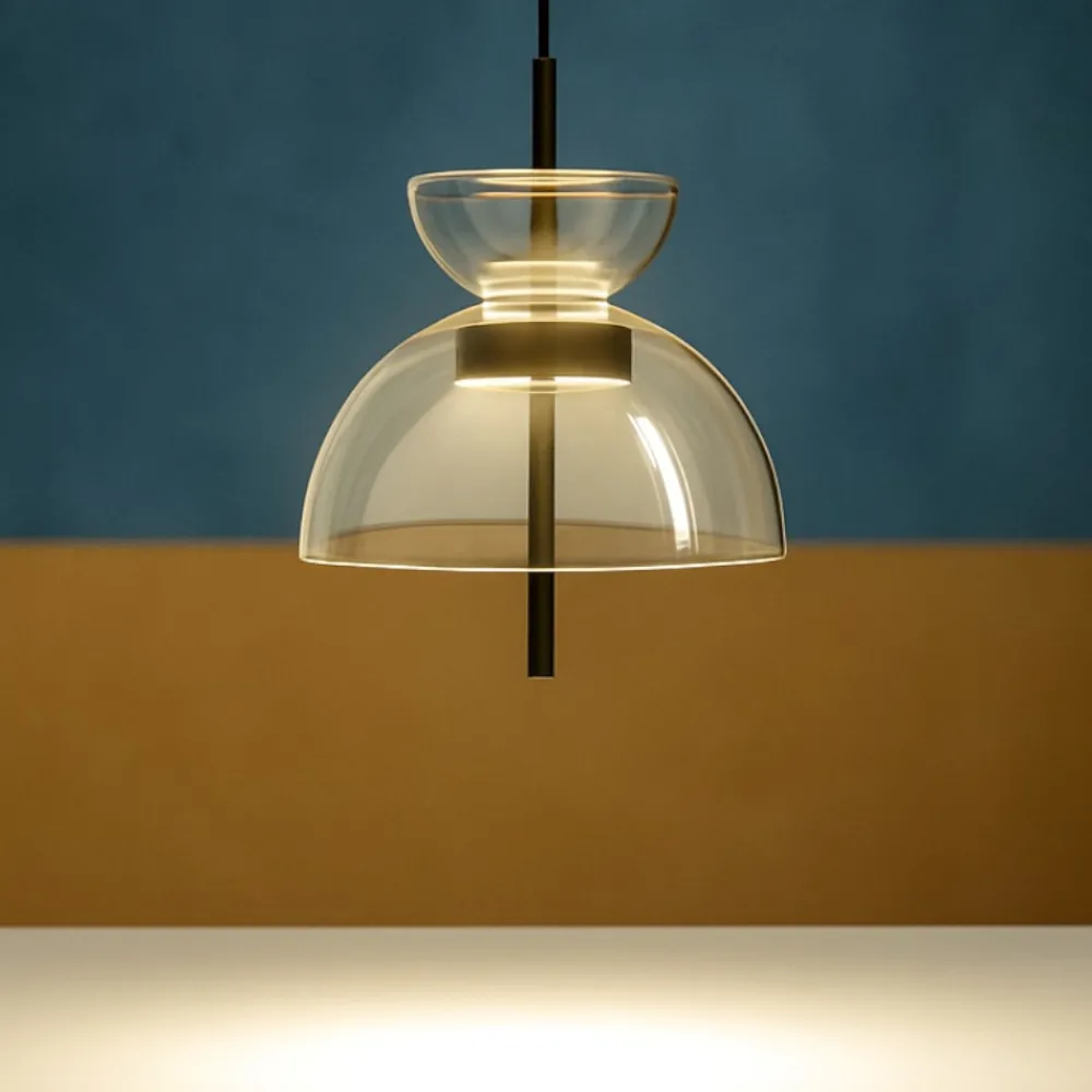 Lampade A Sospensione-Maytoni bangkok lampada a sospensione led 12w 3000k mod185pl-l12cg3k2