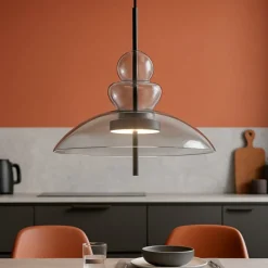 Lampadari Cucina-Maytoni bangkok lampadario per cucina led 12w 3000k vetro